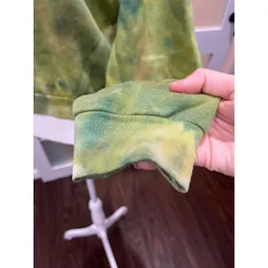 Aviator Nation Green Tie Dye Smiley Face Sweatshirt XS Made in USA Pullover thumbnail 8
