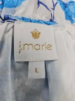 J. Marie Stella Jo Ruffle Strap Floral Midi Dress Large thumbnail 5