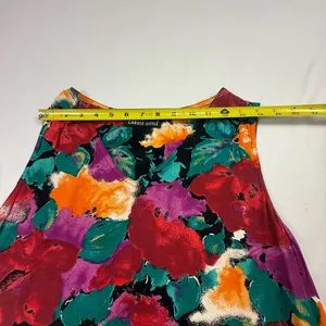 Carole Little Vintage Floral Sleeveless V-Neck Tank Top thumbnail 5
