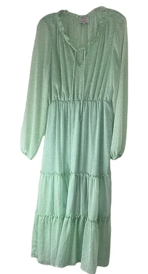 Koko + Mason Tiered Midi Dress Sold Out Online Women‎ Large thumbnail 1