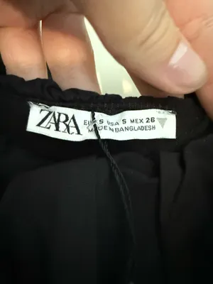 ZARA Mini Dress Black thumbnail 3
