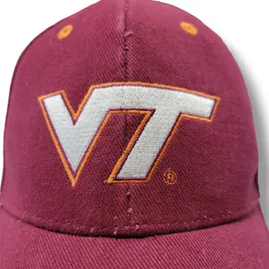 Signatures Apparel Virginia Tech Hokies Hat OSFM - Unisex Strap Back Cap Embroidered thumbnail 2