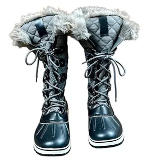 Womens Winter Boots Faux Fur Warm Insulated Water Resistant 7.5 thumbnail 1