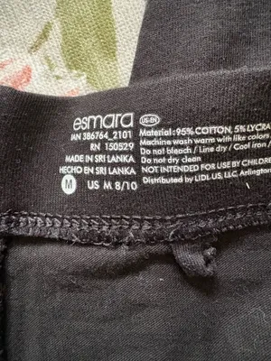 Esmara size medium black leggings thumbnail 3