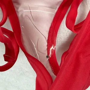 Frederick's of‎ Hollywood Geranium Red Cheeky Bikini Bottoms Size M thumbnail 4