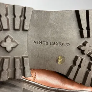 Vince Camuto Leasa brown‎ leather lace up boots women's size 6.5 combat moto thumbnail 7