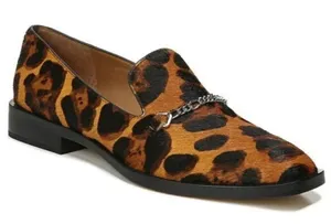 Franco Sarto Square Mouth Calf Hair Leather Animal Print Loafer(Size 8M) thumbnail 1