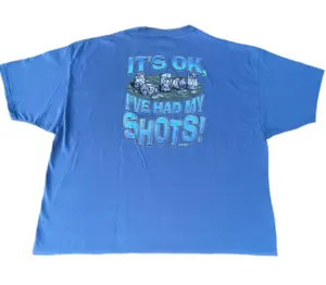 Big Dogs Vintage Alcohol It’s Okay I’ve Had My Shots Blue Graphic T-shirt thumbnail 1