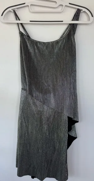 Lovers + Friends Mini Dress in Gunmetal Size Small‎ Black Sparkly Grey thumbnail 1