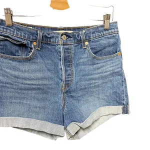 Levi's Wedgie Fit High Rise Denim Shorts‎ Size 30 thumbnail 5