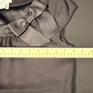 H&M Women Black Bow Accent Sleeveless Shift‎ Dress Size 6 LBD Cocktail Formal thumbnail 9