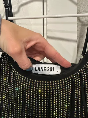Lane 201 Fringe Rhinestone Dress thumbnail 2