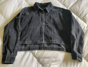Forever 21 Black Corduroy Cropped Jacket thumbnail 1