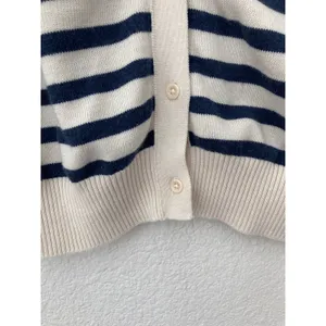 Pact Organic Cotton Earthcore Gritty Boho Granola Girl Striped Cardigan Sweater thumbnail 4