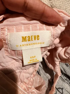 Maeve by Anthropologie Light Pink Smocked Peplum Tank Top xsmall thumbnail 3