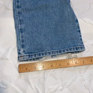 Vintage American Eagle Flare Women's Jeans Light Wash Distressed Mid/Low Rise thumbnail 3