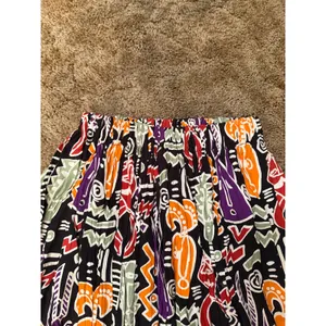 Vintage Rebecca Thomas 90s Rayon Tribal Maxi Skirt Artsy Boho Size Whimsygoth thumbnail 4
