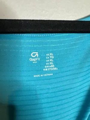 🔆 NWT GapFit blue striped athletic tank thumbnail 3