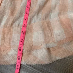 Free People Hey There Sunrise Tank Top gingham plaid check‎ pink white sz S thumbnail 7