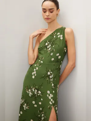 Reformation Evelyn Floral Maxi Dress in Green Floral 6 thumbnail 2
