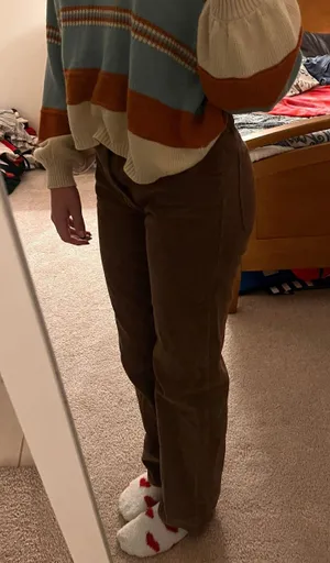 brown corduroy pants thumbnail 3