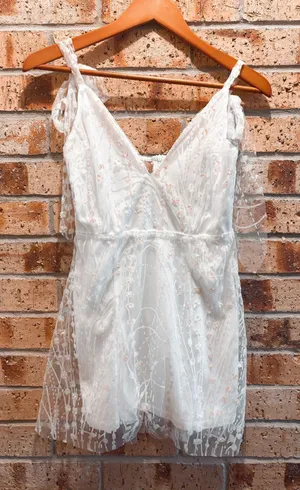 Lucy in the Sky White Sequin Dress thumbnail 1