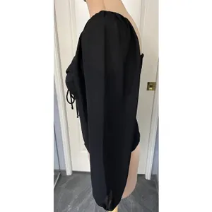 Abercrombie & Fitch Black Crop Top Cut Out Witchy Goth‎ Y2K Sexy Minimalist thumbnail 6