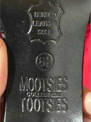 Mootsies Tootsies Black Satin T-Strap Heels with Rhinestone thumbnail 7