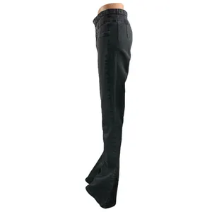 Free People We The Free Black High Waisted Flare Bootcut Denim Jeans Size 31 thumbnail 2