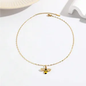 Gold Bee Pendant Necklace and Earrings set! New thumbnail 4