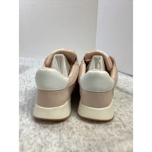 DKNY Oaks Logo Lace Up Sneakers Pale Blush Pink Faux‎ Suede Nylon Womens 11 thumbnail 6
