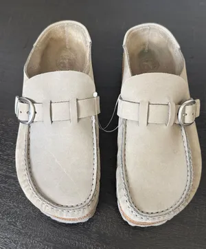 Birkenstock Buckley Suede Closed-Toe Slip On Sandals Grey Women's Size 39 -9 thumbnail 1