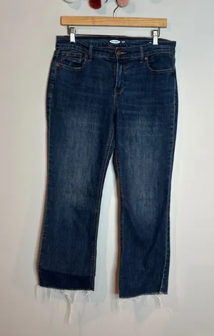 Old Navy dark wash Flare Ankle jeans thumbnail 1