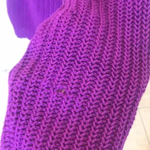 Lauren Ralph Lauren Chunky Knit Oversized‎ V-neck Sweater size large ladies thumbnail 5
