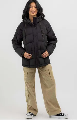 Black Puffer Jacket thumbnail 3