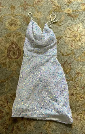 Lucy in the Sky Cowl Sequin Dress thumbnail 3