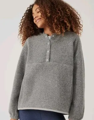 Outdoor Voices MegaFleece Snap Up Hoodie Sz S thumbnail 1