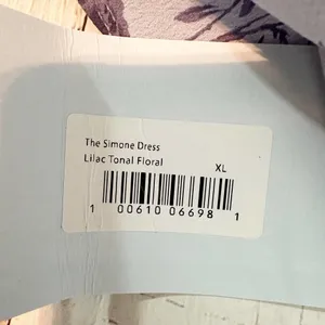 Hill House The Simone Maxi Dress in Lilac Tonal Floral Size XL thumbnail 7