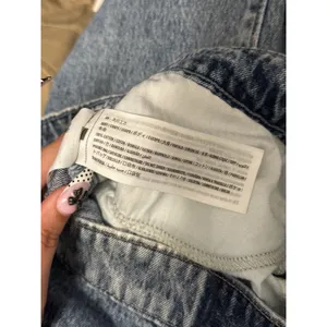 Hollister Low Rise Wide Leg Baggy Jeans Acid Wash Denim 8S Short thumbnail 5