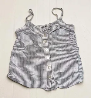 Abercrombie‎ & Fitch Blue and White Striped Button-Front Cami Top - XS thumbnail 1