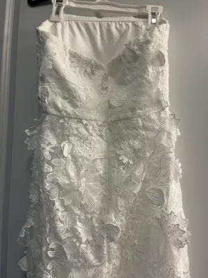 Lulus White 3D Embroidered Floral Dress thumbnail 6