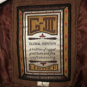 Vintage 80s G-III Global Identity Oversized Slouchy brown leather coat large thumbnail 13