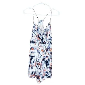 Ocean Drive Tie Dye Surfer Boho Wrap‎ Front Cami Romper Festival Beach Summer thumbnail 2