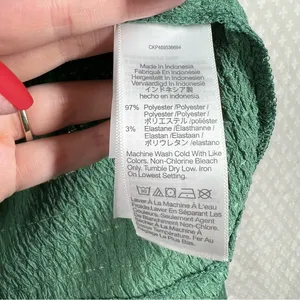 Madewell‎ Green Crinkled Button Up Cardigan thumbnail 4