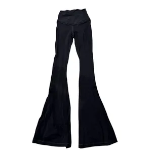 Offline by Aerie Real Me Crossover Flare Hi-Rise Leggings Black, Size XS Short​​ thumbnail 2