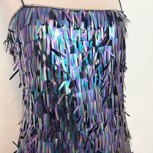 NWT Aiden Mattox Sequin Flapper Cocktail Mini Dress Multicolored Party Dress thumbnail 2