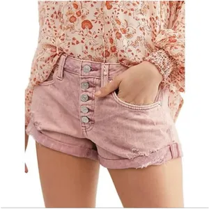 Free People Mauve‎ Swoon Jean Shorts Size 27 thumbnail 2