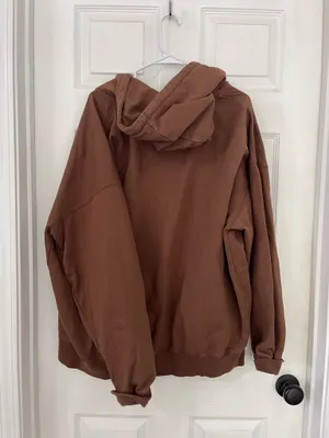 Brandy Melville Zip-Up Hoodie Brown John Galt thumbnail 3