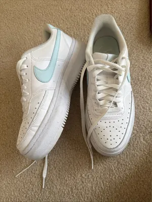 Nike Women's Court Vision Alta Leather 'White/Blue' Women Size 9 thumbnail 1