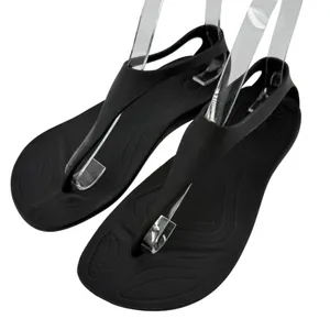 Crocs Sexi Flip Sandal Slip On Black Women 6 Slingback Thong Casual Barefoot thumbnail 1